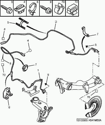 PEUGEOT 4545 A5 - Sensor, Raddrehzahl alexcarstop-ersatzteile.com