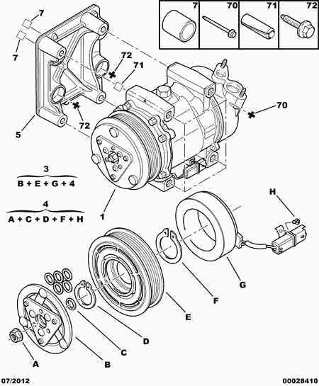 FIAT 6453.QH - Kompressor, Klimaanlage alexcarstop-ersatzteile.com