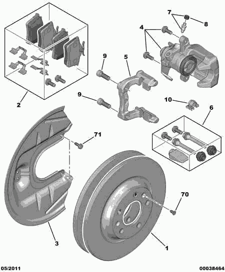 CITROËN/PEUGEOT 4401 J4 - Bremssattel alexcarstop-ersatzteile.com