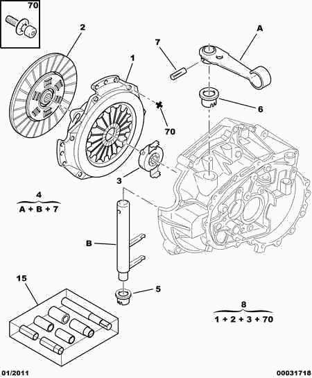 PEUGEOT 2004.C3 - Kupplungsdruckplatte alexcarstop-ersatzteile.com