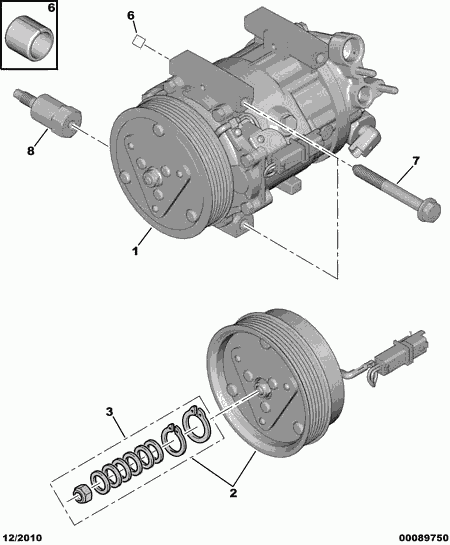 OM 6453 RE - Kompressor, Klimaanlage alexcarstop-ersatzteile.com