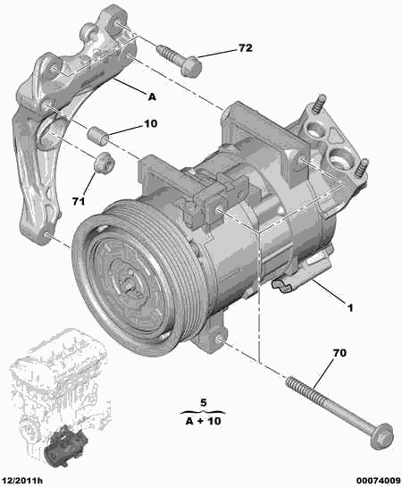 CITROËN 6487.42 - Kompressor, Klimaanlage alexcarstop-ersatzteile.com