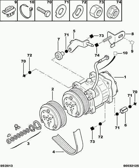 OM 6453 FE - Kompressor, Klimaanlage alexcarstop-ersatzteile.com