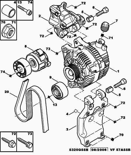 PEUGEOT 5750.XR - Keilrippenriemen alexcarstop-ersatzteile.com