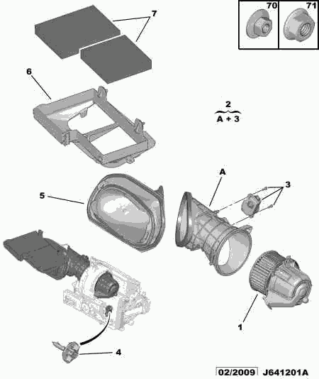 PEUGEOT 6447 VZ - Filter, Innenraumluft alexcarstop-ersatzteile.com