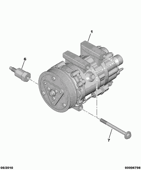 CITROËN 6453.QP - Kompressor, Klimaanlage alexcarstop-ersatzteile.com