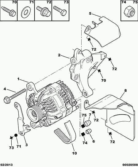 PEUGEOT (DF-PSA) 5705 1J - Schraube alexcarstop-ersatzteile.com