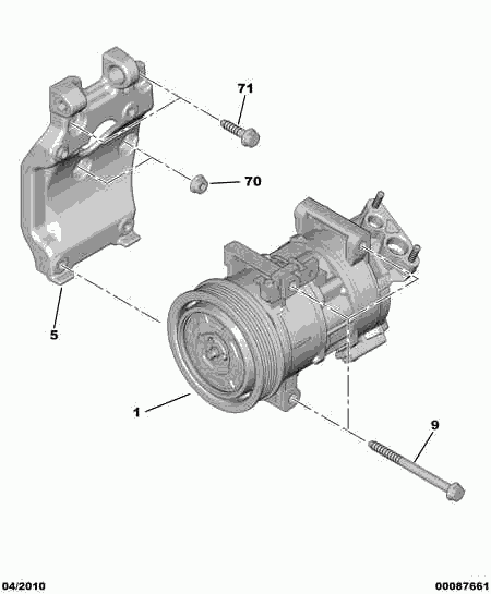 DS 96 764 439 80 - Kompressor, Klimaanlage alexcarstop-ersatzteile.com