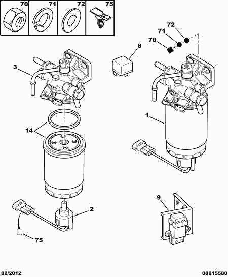 CITROËN/PEUGEOT 1906 94 - Kraftstofffilter alexcarstop-ersatzteile.com