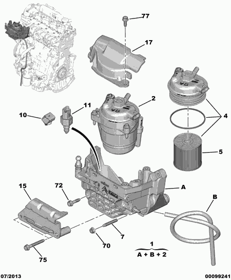 PEUGEOT 96 761 334 80 - Kraftstofffilter alexcarstop-ersatzteile.com