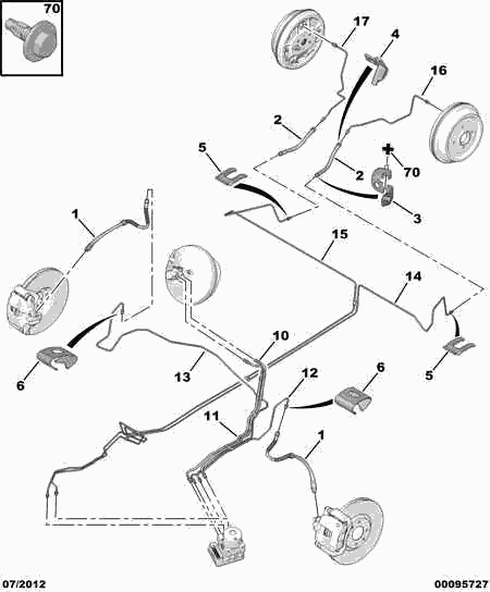 CITROËN 4806 E9 - Bremsschlauch alexcarstop-ersatzteile.com