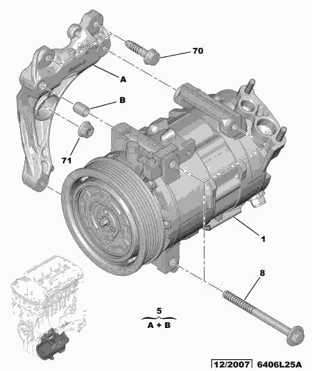 PEUGEOT 6453.WH - Kompressor, Klimaanlage alexcarstop-ersatzteile.com