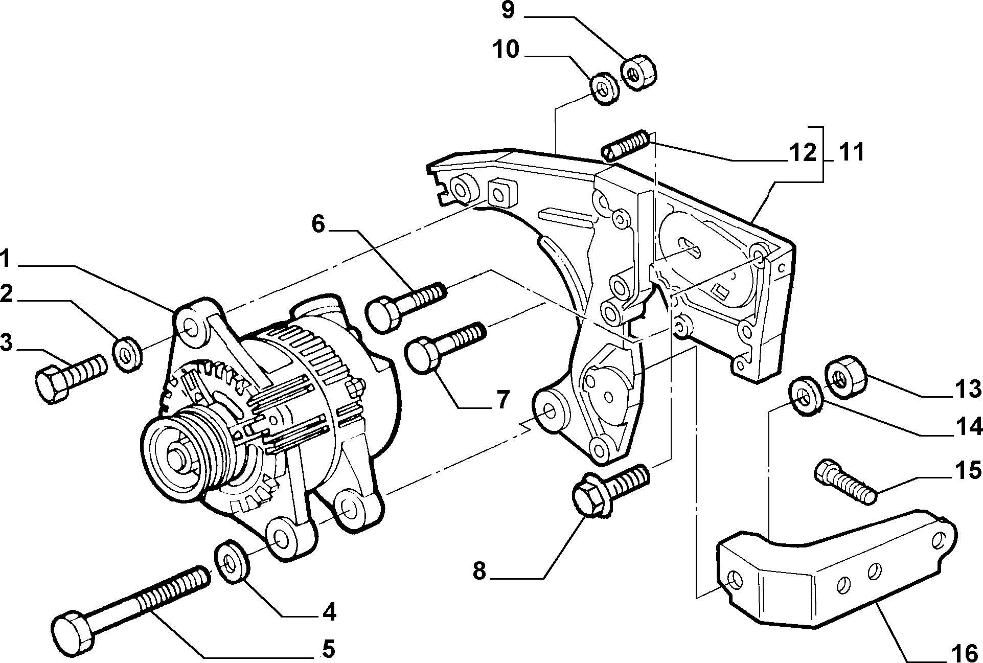 Alfa Romeo 46774430 - Riemenscheibe, Generator alexcarstop-ersatzteile.com