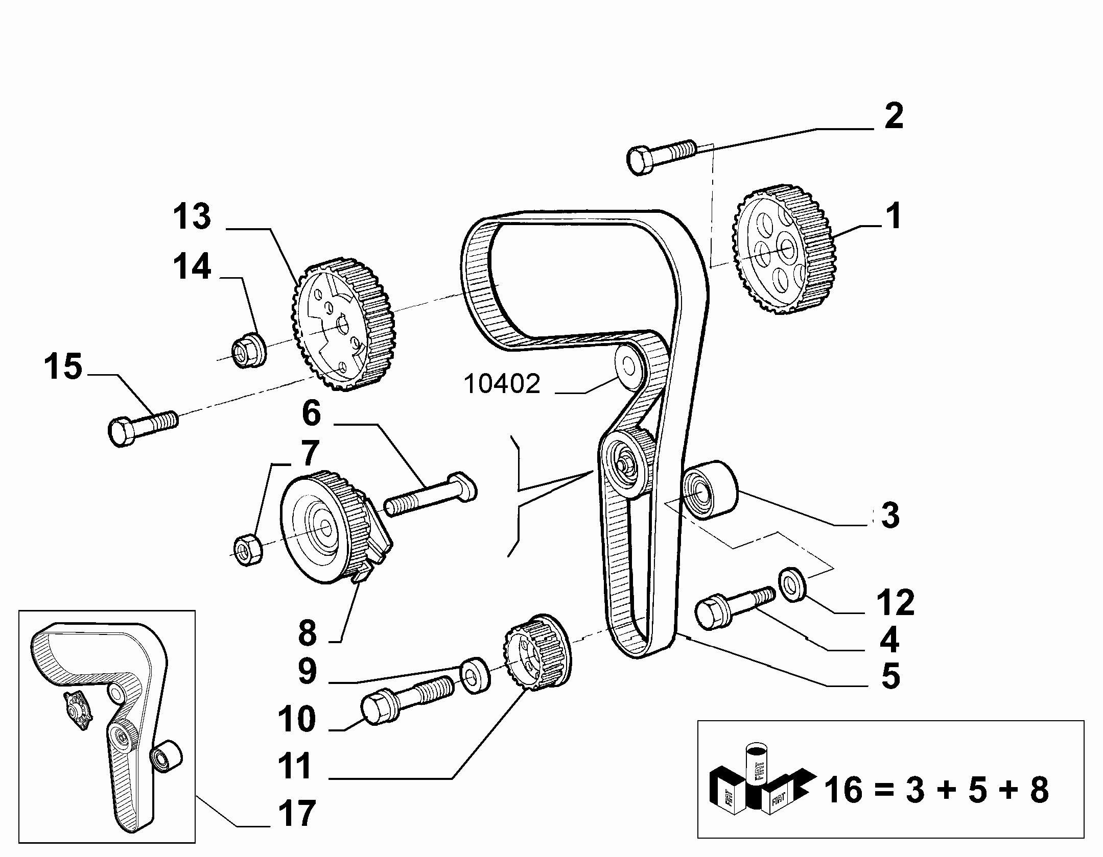 FIAT 46791187 - Zahnriemen alexcarstop-ersatzteile.com