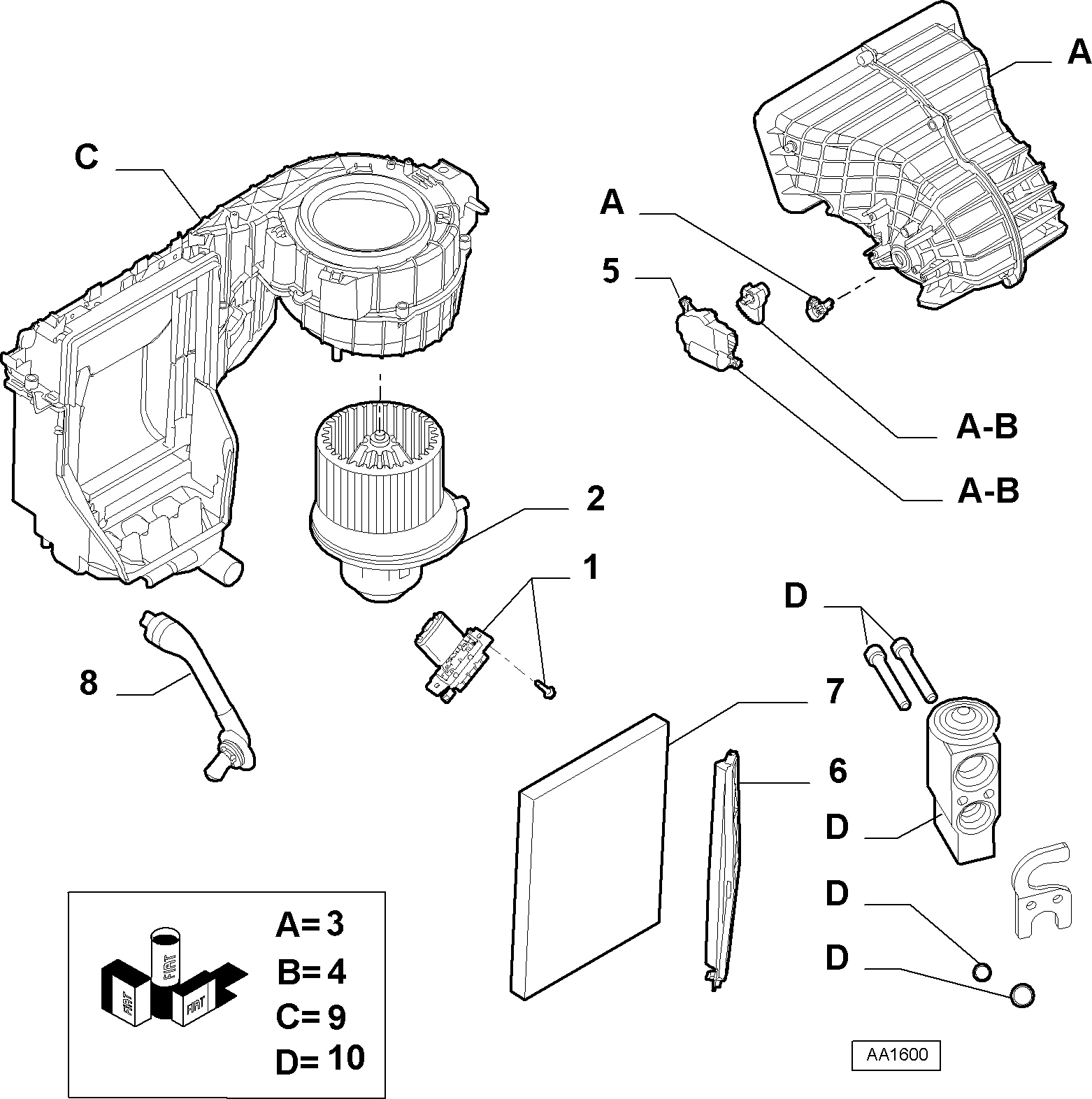 FIAT 77363895 - Verdampfer, Klimaanlage alexcarstop-ersatzteile.com