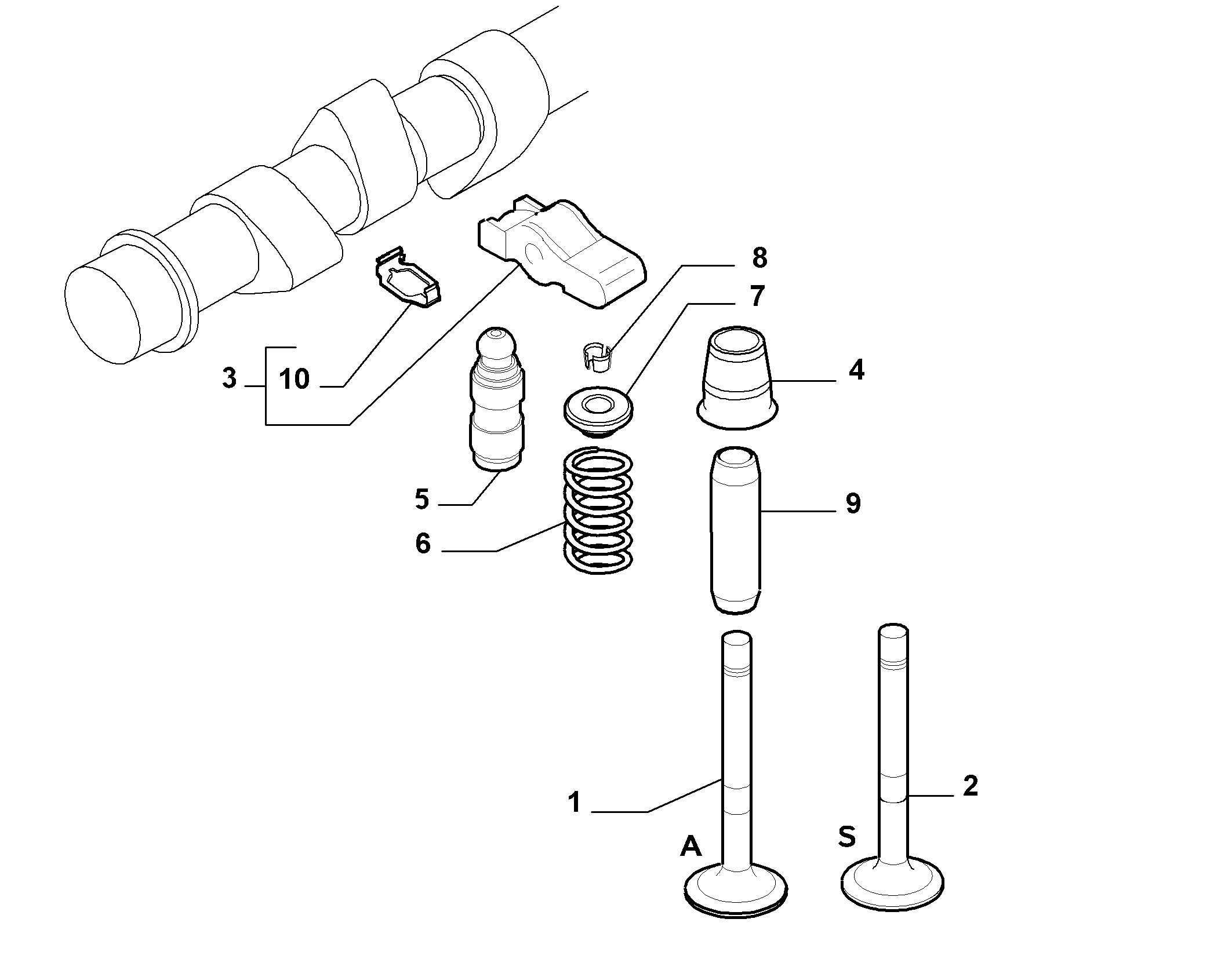 Lancia 46475925 - Ventilstößel alexcarstop-ersatzteile.com