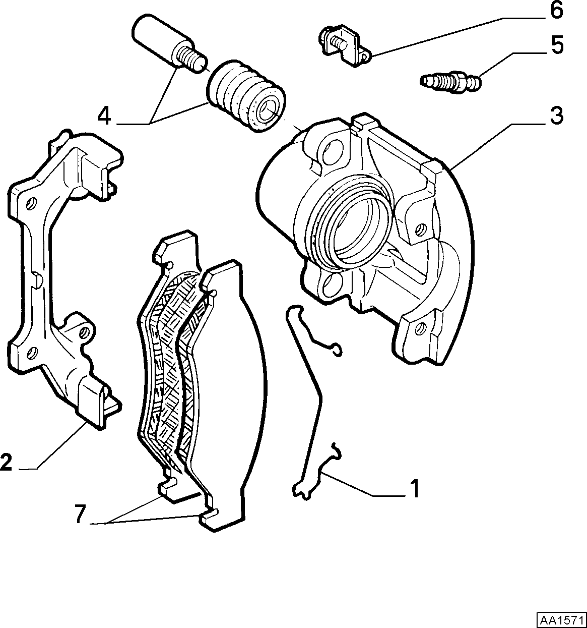 FIAT / LANCIA 77364921 - Reparatursatz, Bremssattel alexcarstop-ersatzteile.com