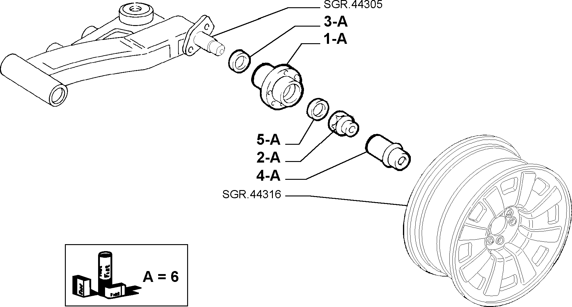 Autobianchi 71737612 - Radlagersatz alexcarstop-ersatzteile.com