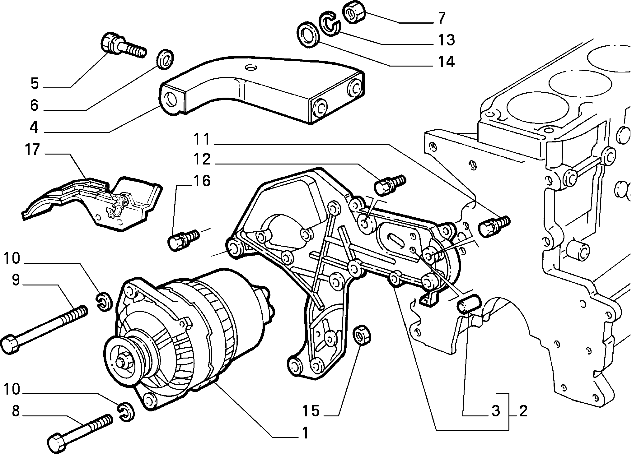 FIAT 46774420 - Generator alexcarstop-ersatzteile.com