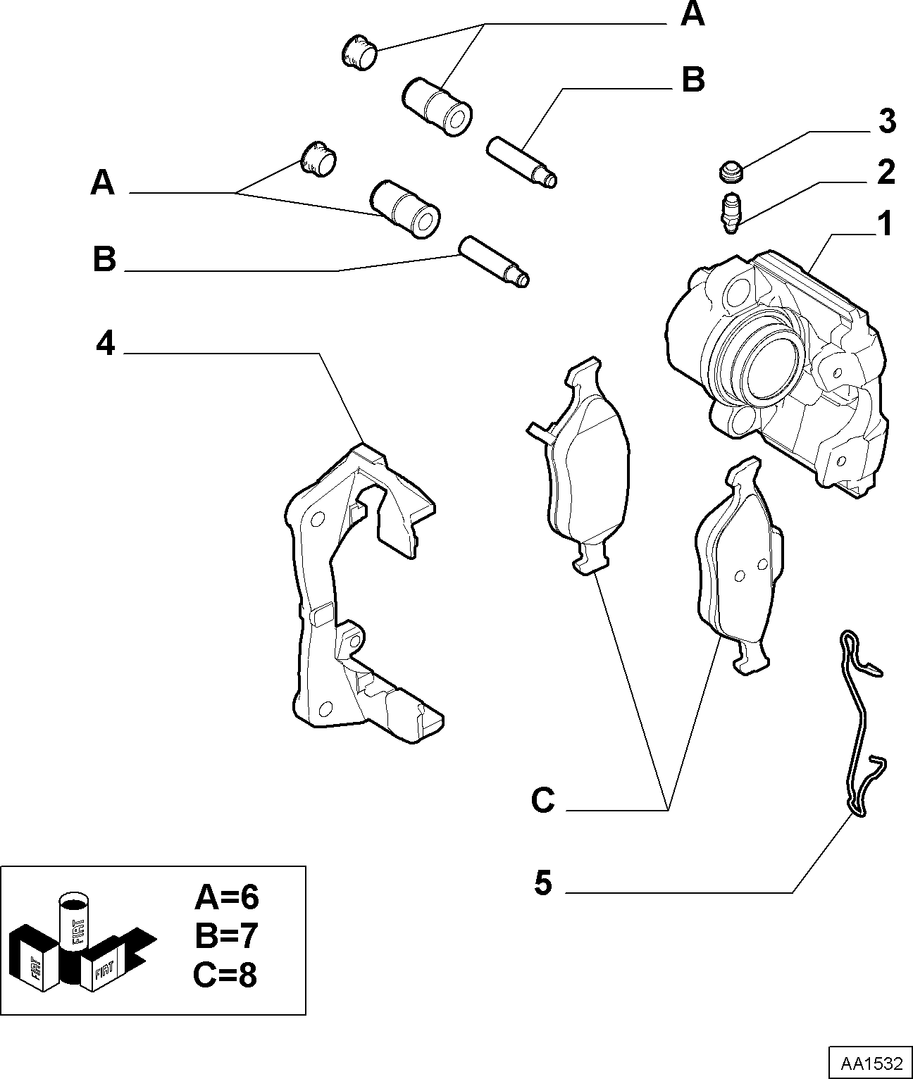 Vauxhall 77364224 - Bremsbelagsatz, Scheibenbremse alexcarstop-ersatzteile.com