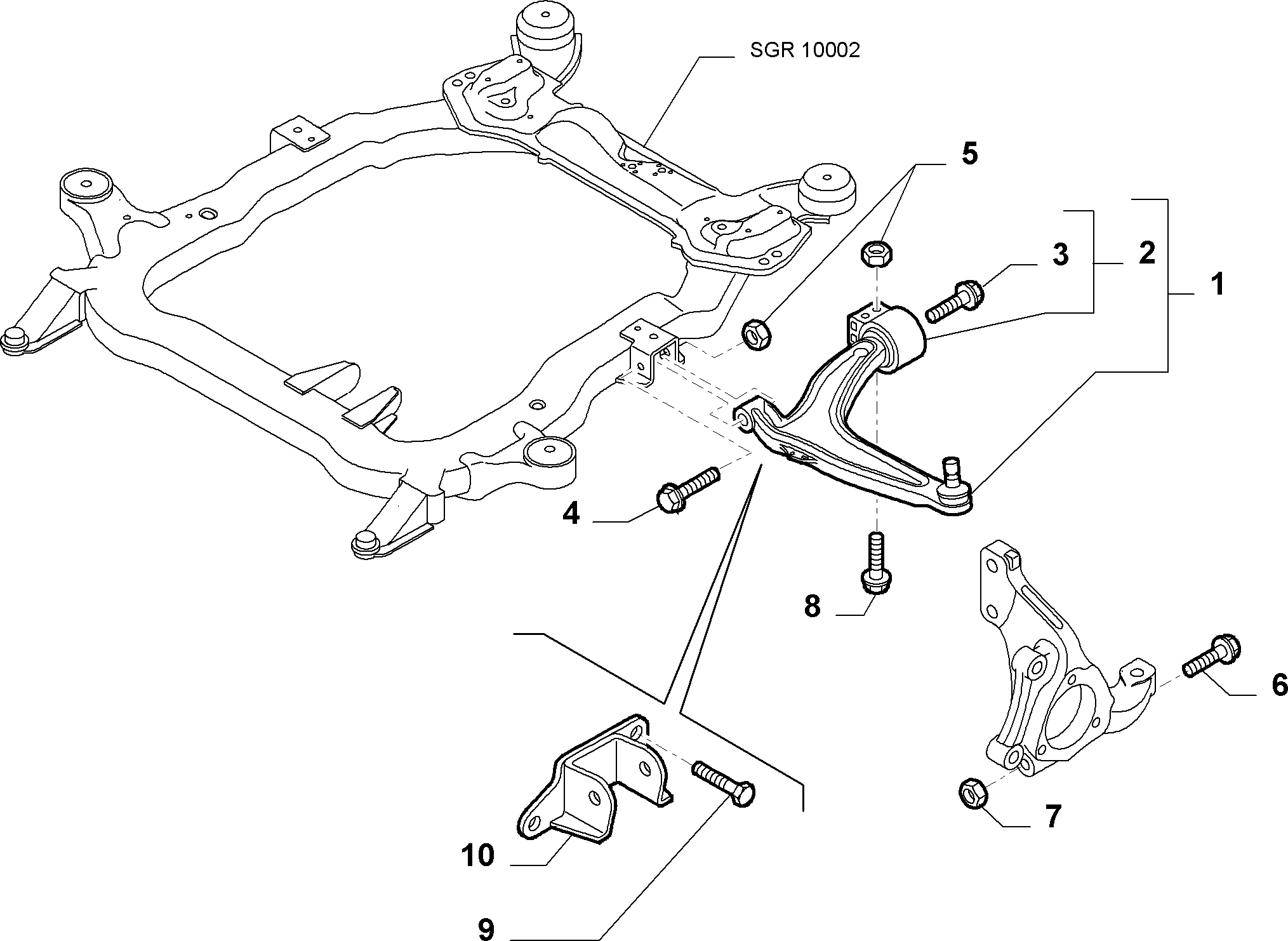 FIAT / LANCIA 51748653 - Lenker, Radaufhängung alexcarstop-ersatzteile.com