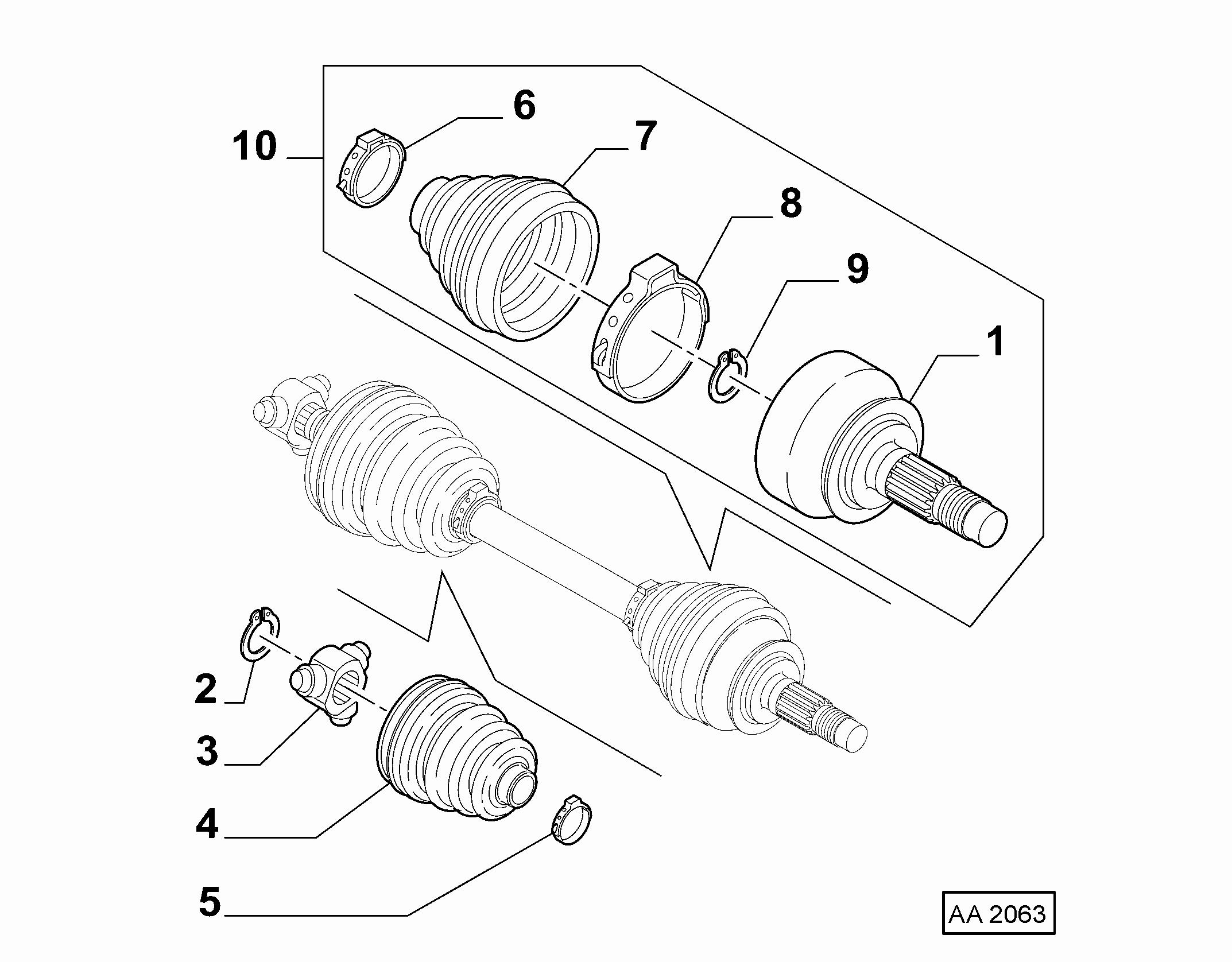 FIAT 46308323 - Faltenbalg, Antriebswelle alexcarstop-ersatzteile.com