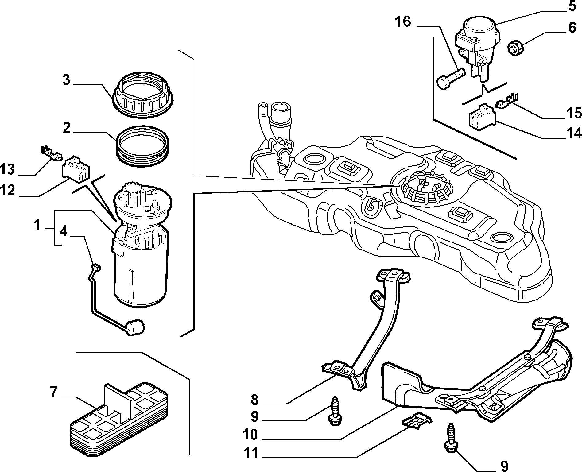 Alfa Romeo 51709816 - Kraftstofffördermodul alexcarstop-ersatzteile.com