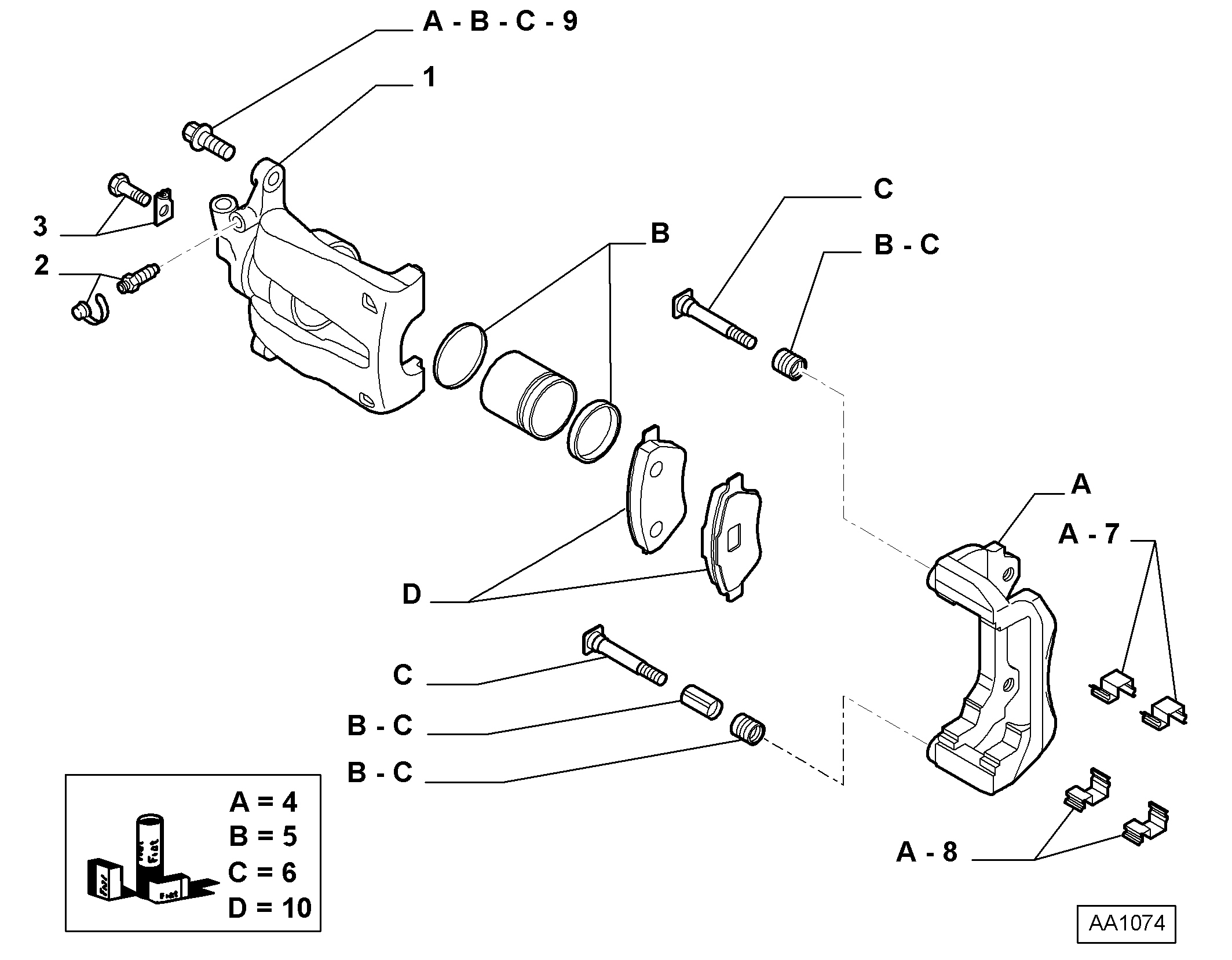 FIAT 77362195 - Bremsbelagsatz, Scheibenbremse alexcarstop-ersatzteile.com