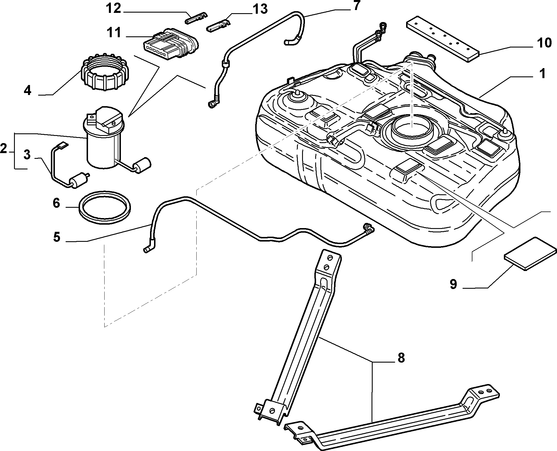 FIAT 51705573 - Kraftstofffördermodul alexcarstop-ersatzteile.com