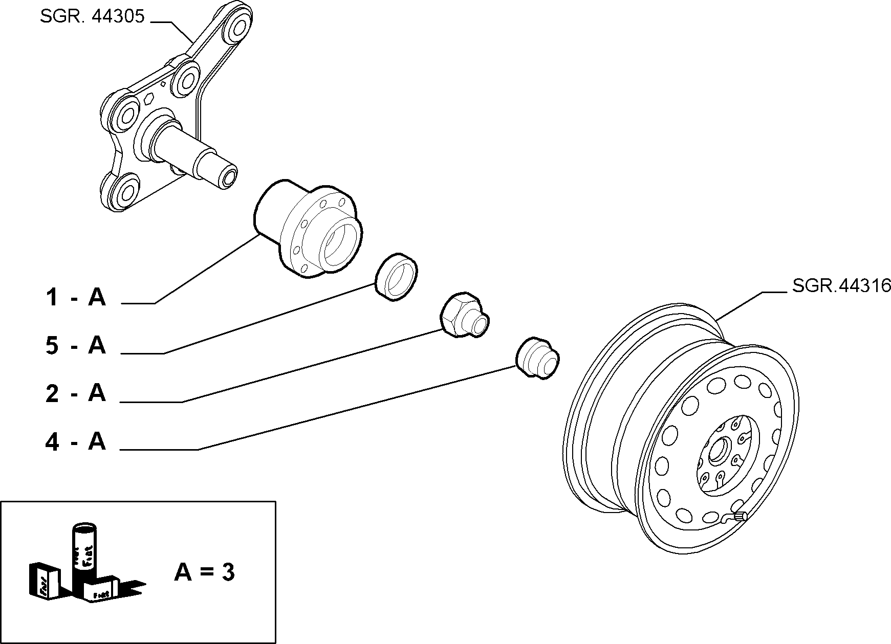 Lancia 51754193 - Radlagersatz alexcarstop-ersatzteile.com