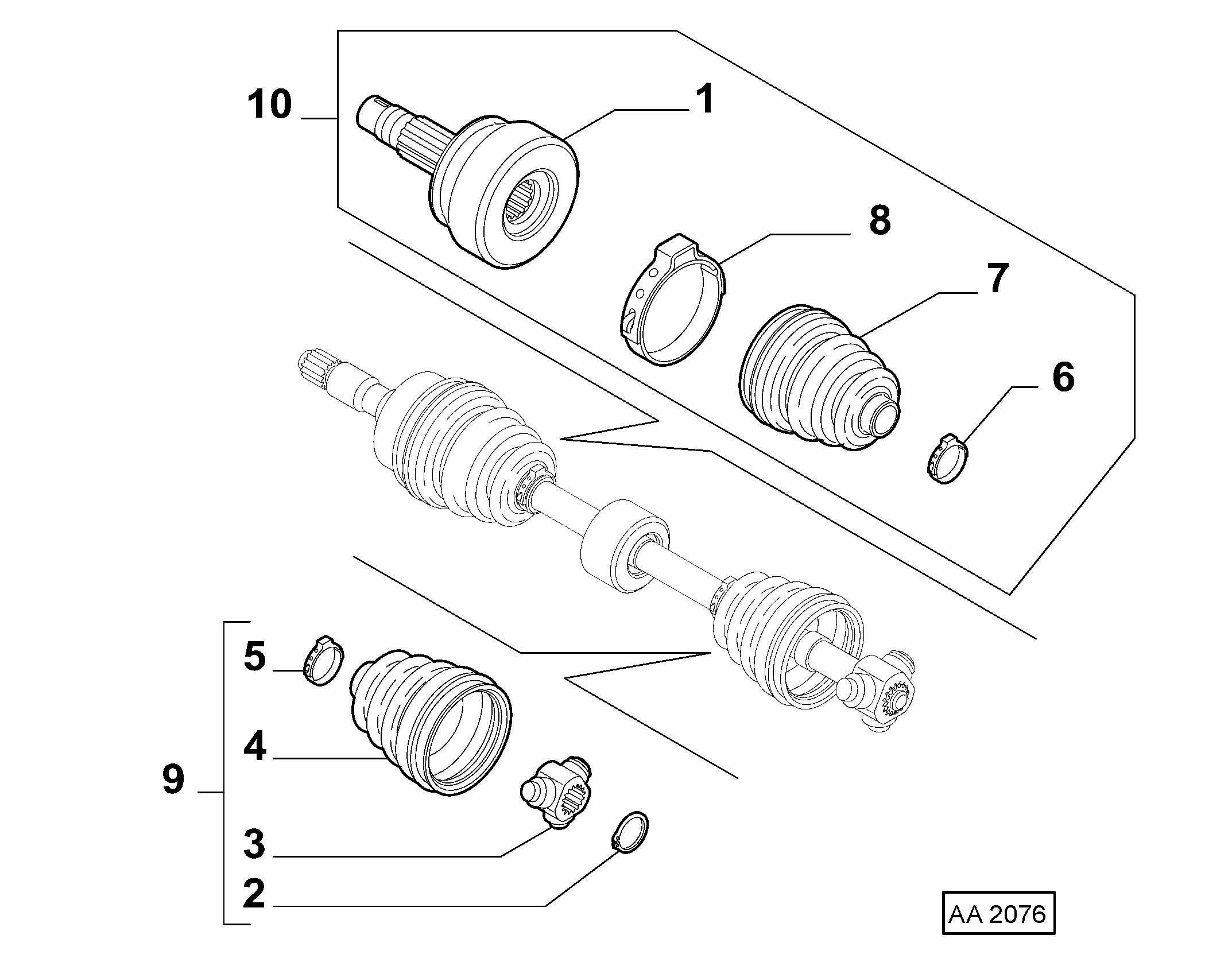 Lancia 46307067 - Faltenbalg, Antriebswelle alexcarstop-ersatzteile.com