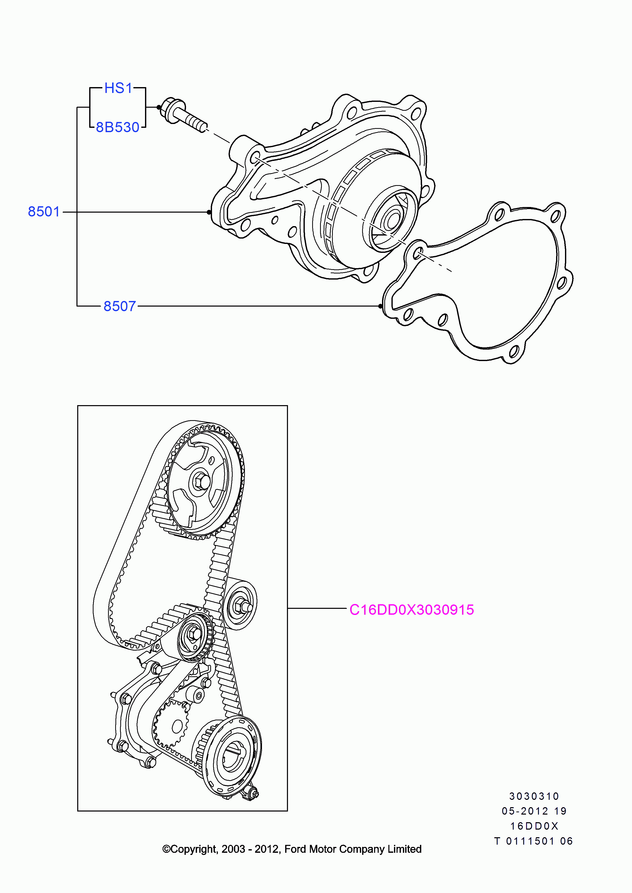 Infiniti 1 364 681 - Wasserpumpe alexcarstop-ersatzteile.com