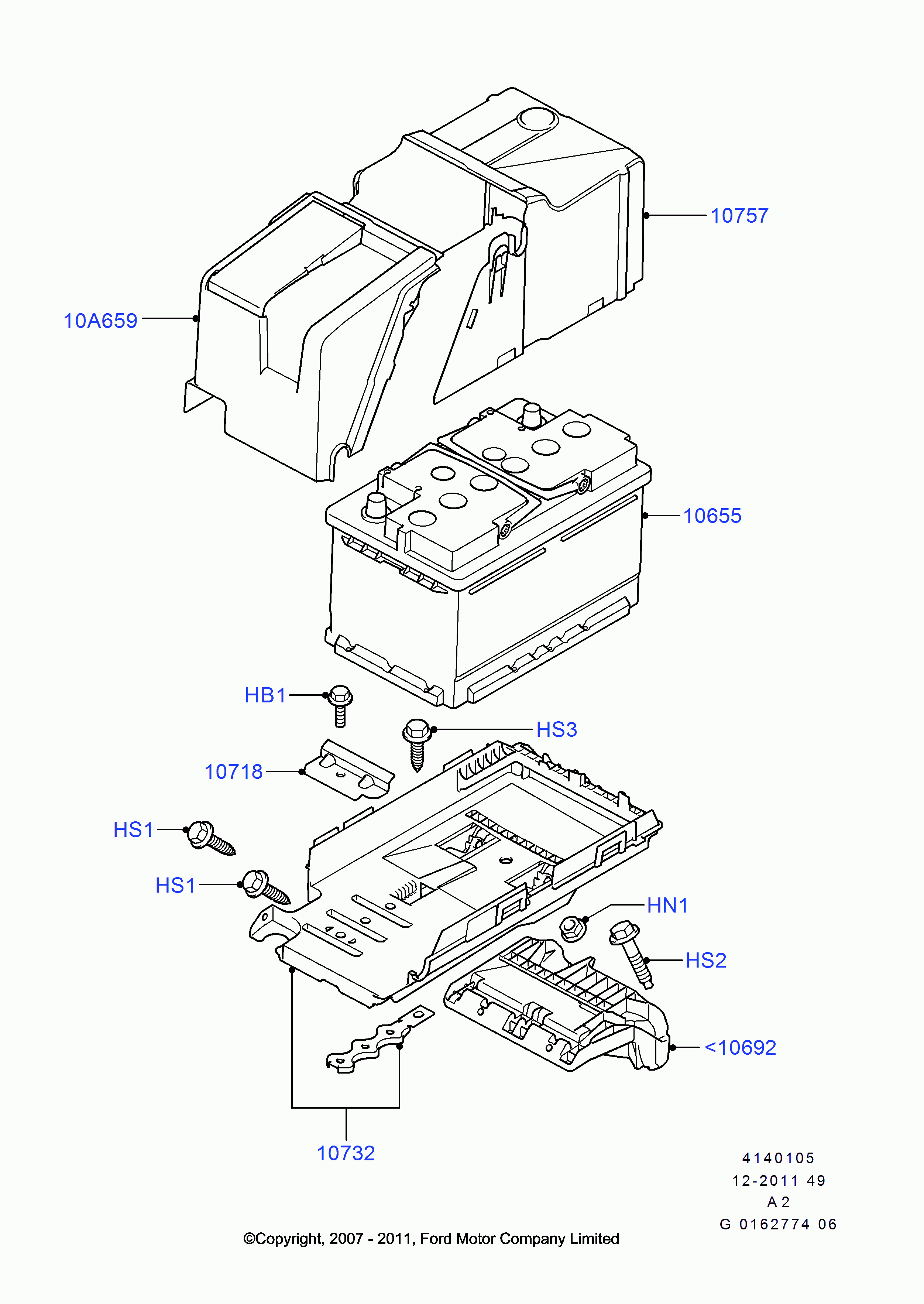 FORD 1712277 - Starterbatterie alexcarstop-ersatzteile.com