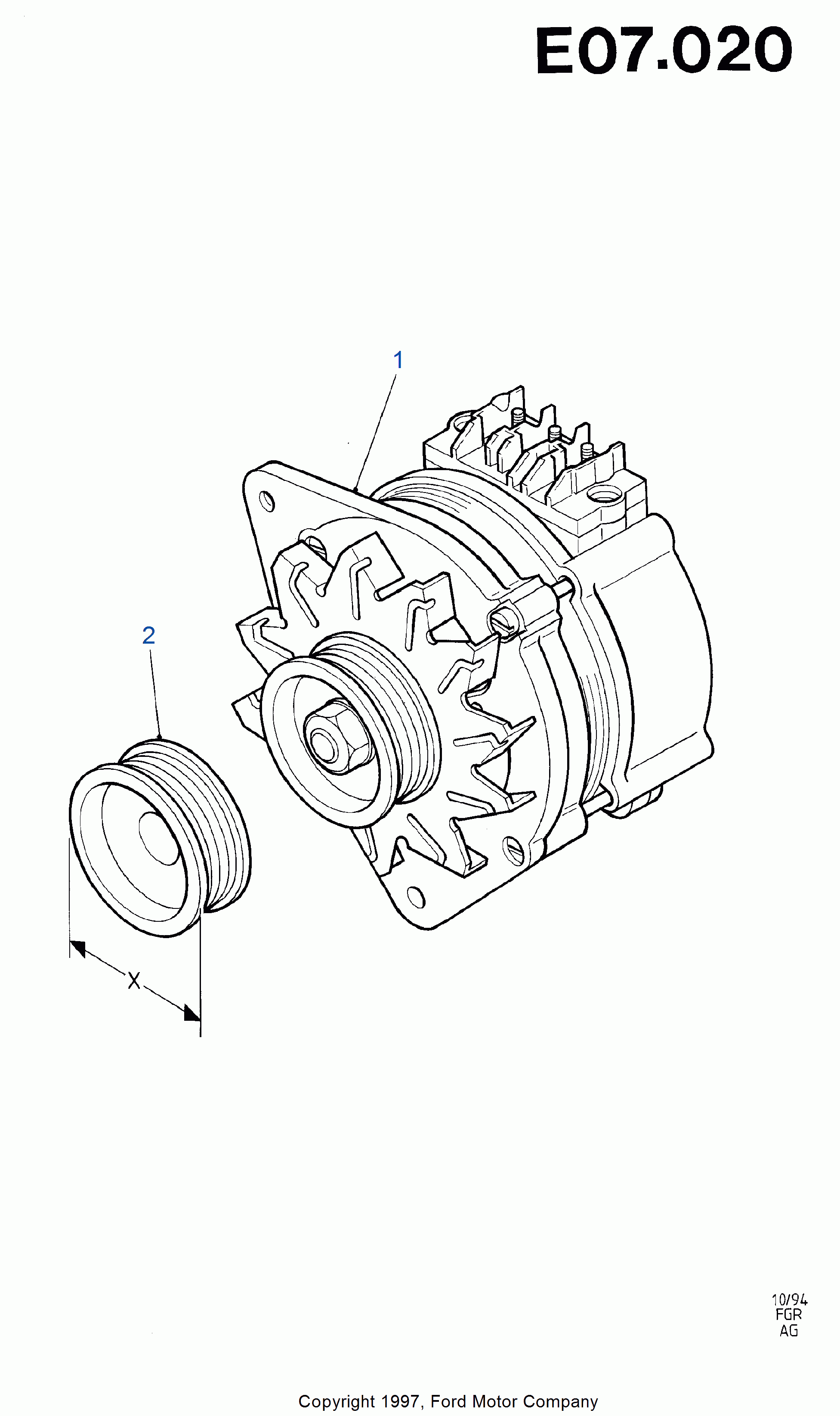 FORD 6 165 056 - Generatorregler alexcarstop-ersatzteile.com