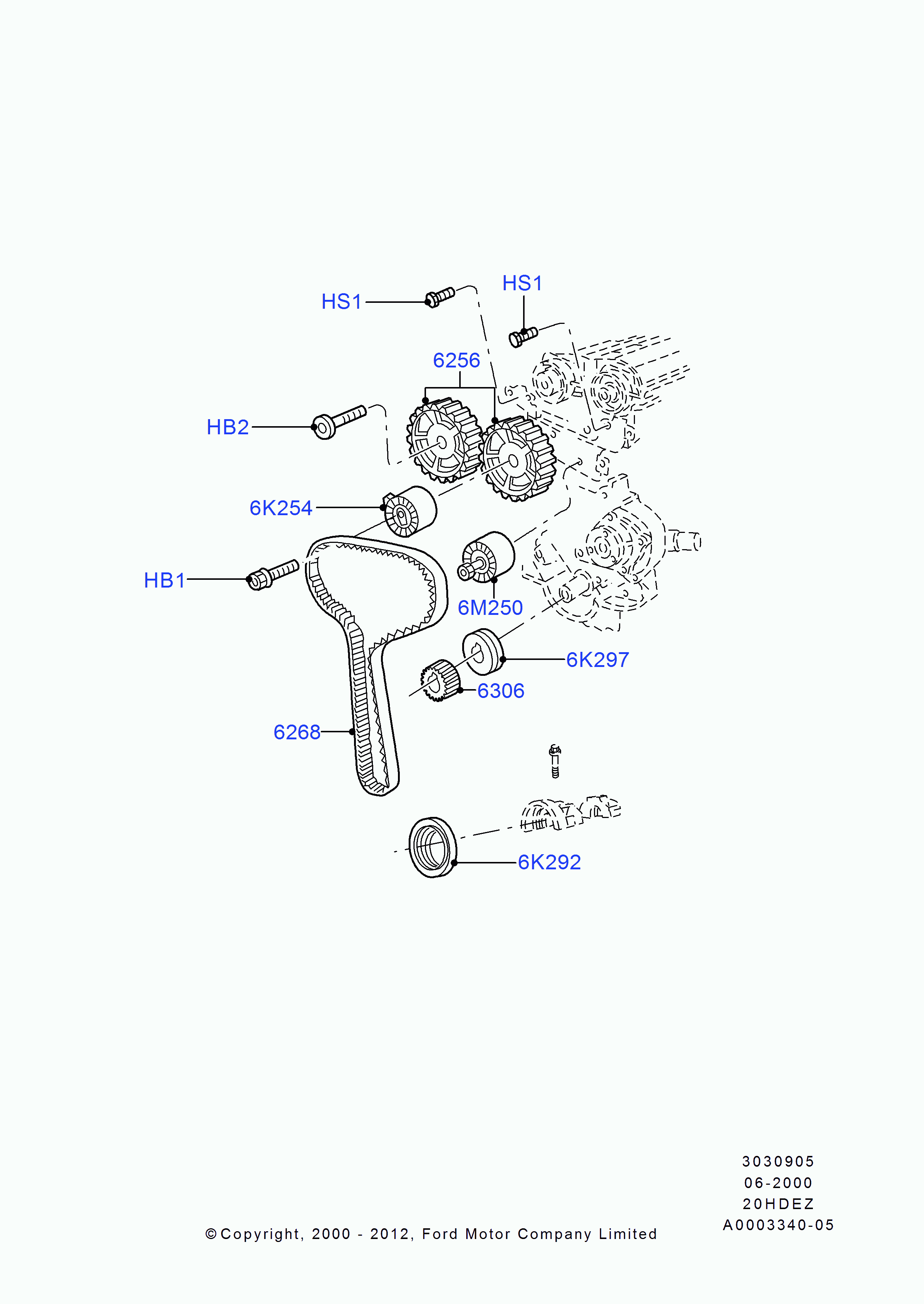 FORD 1217320 - Zahnriemen alexcarstop-ersatzteile.com