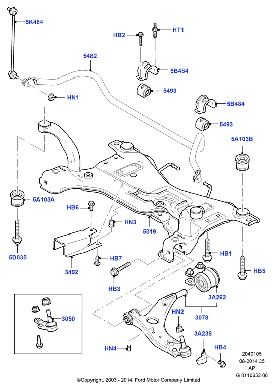 FORD USA 1420795 - Lagerung, Lenker alexcarstop-ersatzteile.com