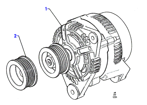 FORD 1 406 064 - Generator alexcarstop-ersatzteile.com