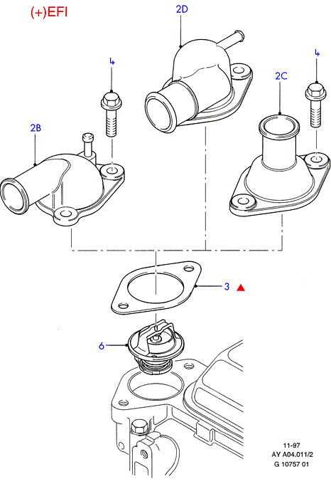 TRIUMPH 1452357 - Thermostat, Kühlmittel alexcarstop-ersatzteile.com