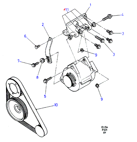 FORD 1011697 - Keilrippenriemen alexcarstop-ersatzteile.com