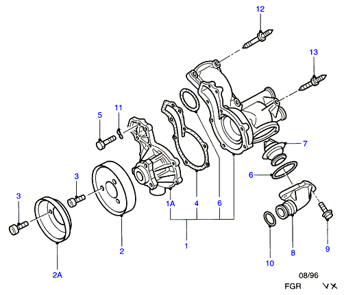 FORD 1 566 240 - Wasserpumpe alexcarstop-ersatzteile.com