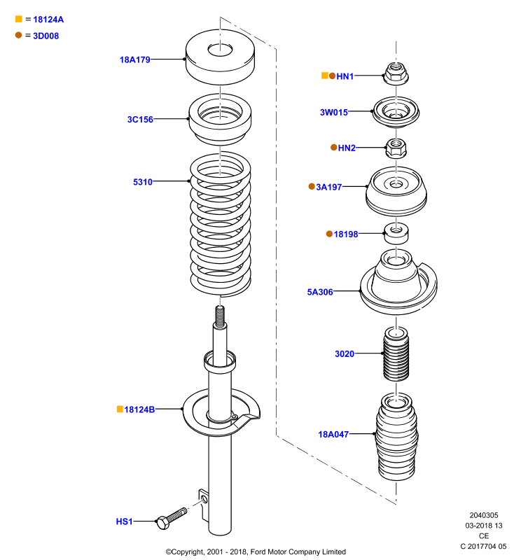 FORD 1104309 - Stoßdämpfer alexcarstop-ersatzteile.com