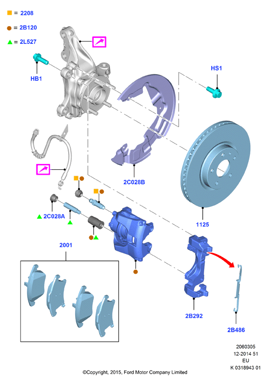 FORD 1682877 - Führungshülsensatz, Bremssattel alexcarstop-ersatzteile.com