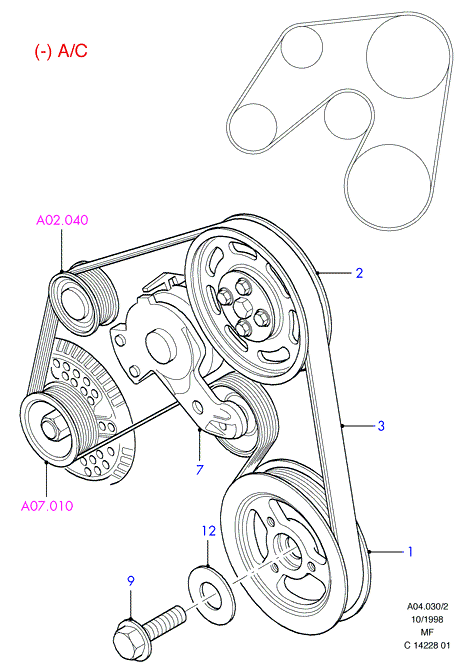 FORD 3954187 - Keilrippenriemen alexcarstop-ersatzteile.com