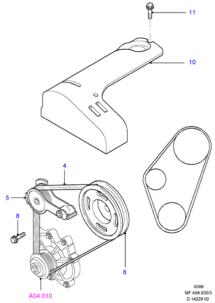 FORD 3553187 - Umlenk / Führungsrolle, Keilrippenriemen alexcarstop-ersatzteile.com