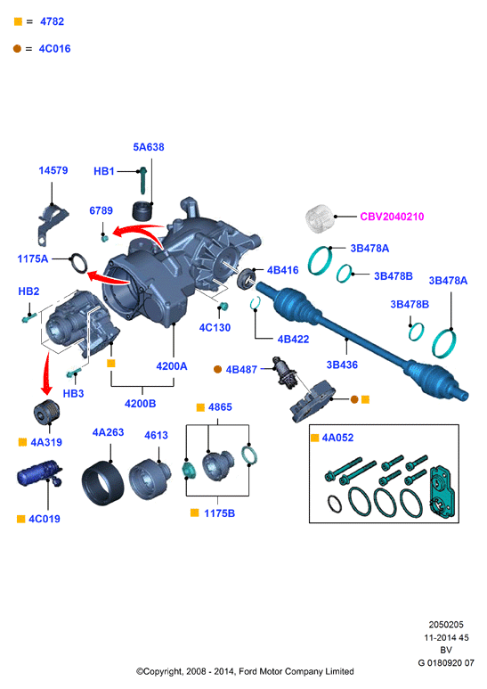 FORD 1565594 - Gelenksatz, Antriebswelle alexcarstop-ersatzteile.com