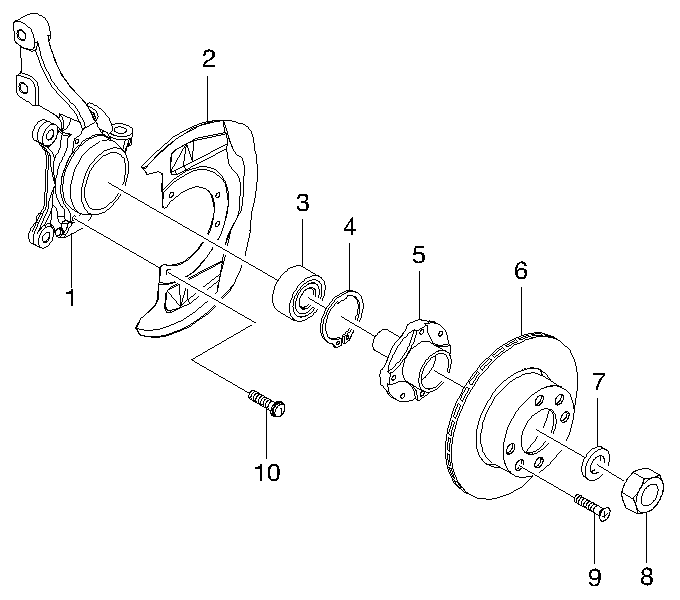 Chevrolet 09267-39001 - Radlagersatz alexcarstop-ersatzteile.com