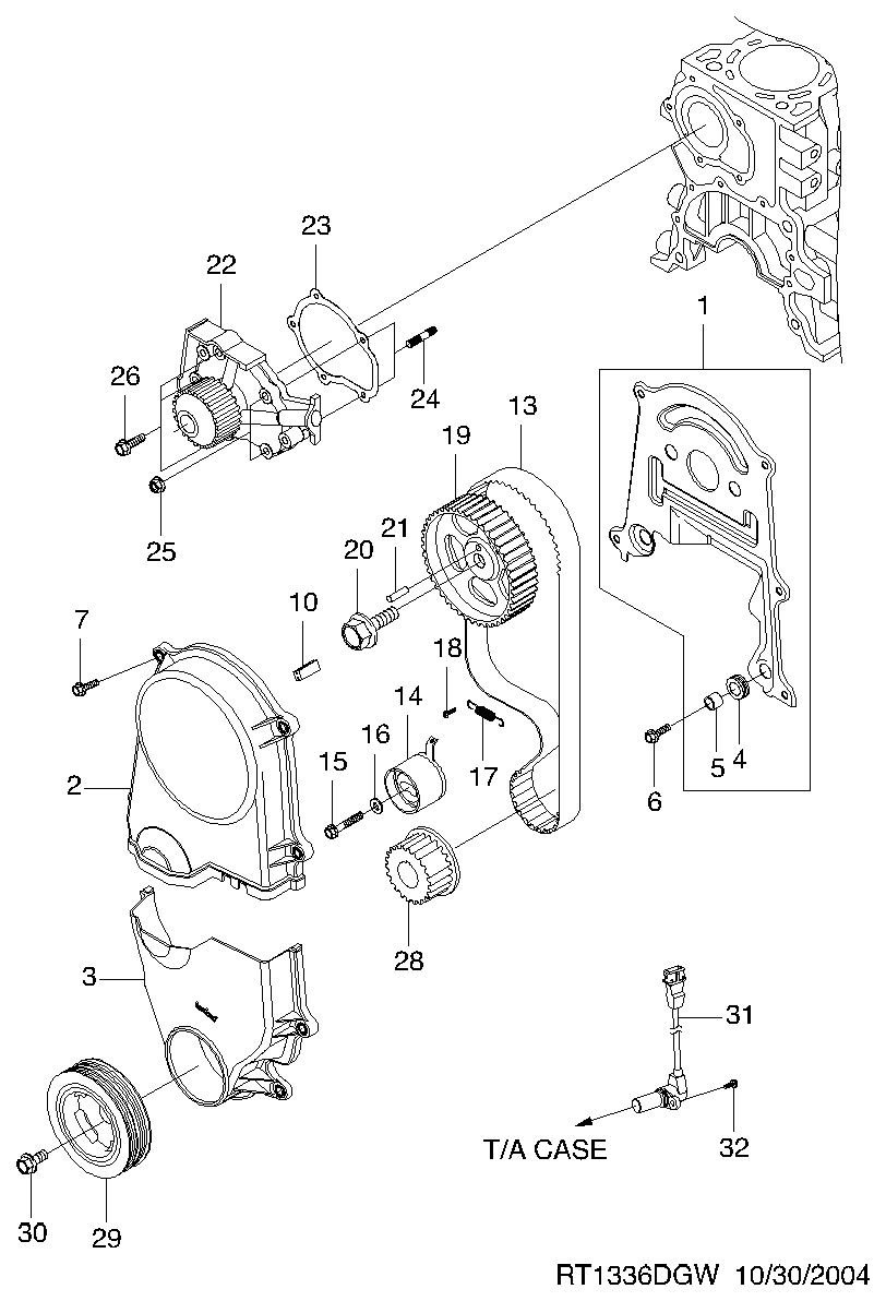 Chevrolet 96666219 - Wasserpumpe alexcarstop-ersatzteile.com