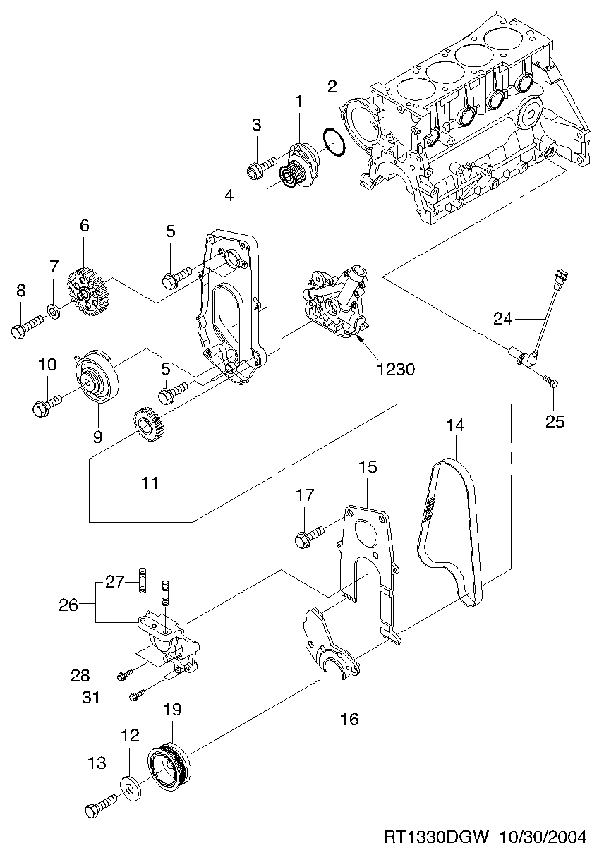 Chevrolet 90499401 - Spannrolle, Zahnriemen alexcarstop-ersatzteile.com