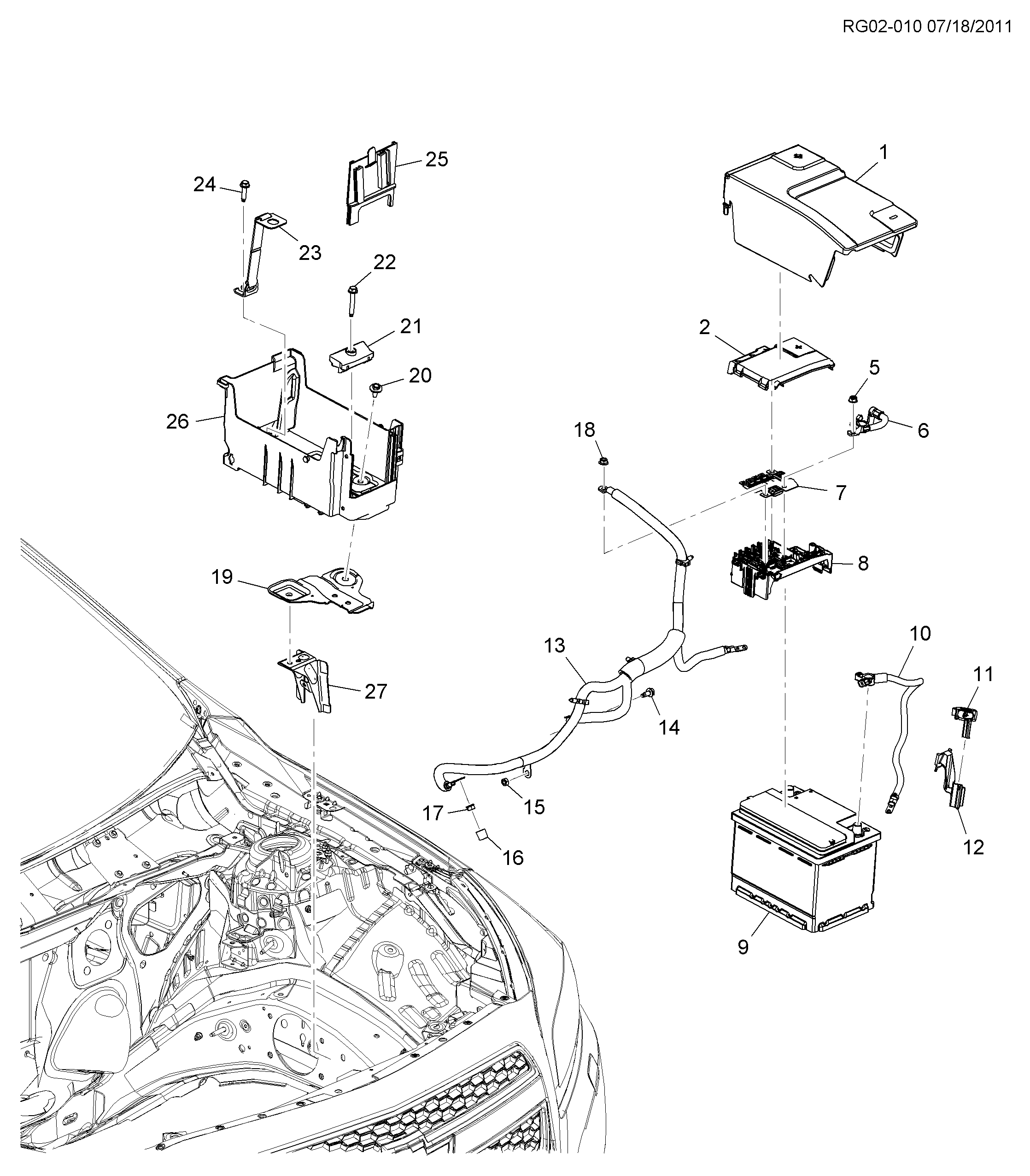 Chevrolet 95492105 - Starterbatterie alexcarstop-ersatzteile.com