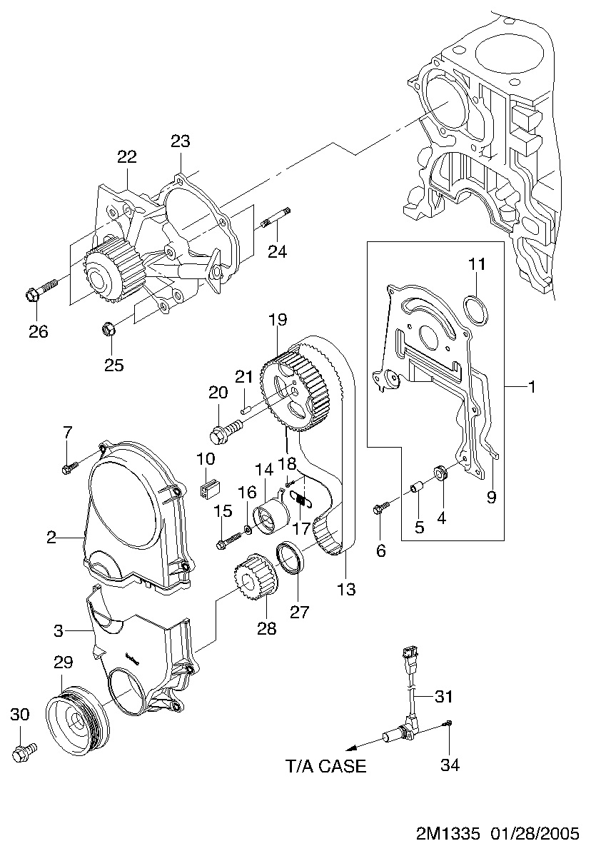 Chevrolet 25194440 - Wasserpumpe alexcarstop-ersatzteile.com